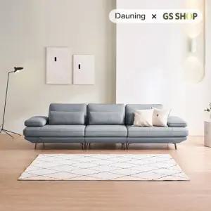 [상품권2만원증정][다우닝] 플라나 3.5인 리프트업 전체 천연가죽 소파