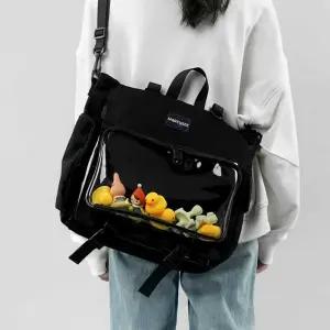 이타백 크로스백 투명가방 슬링백 굿즈 보관 뱃지 숄더백