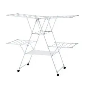 한샘 두꺼운 이불 건조 이동식 양날개 건조대_플러스 메쉬형 4인 가족 빨래