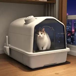 고양이 화장실 특대형 후드형 사막화 하우스 완전 기본