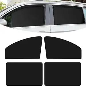 메르데지 4개 차량 창문 그늘막 전면 후방 사이드 윈도우 프로텍터 12.99x18.9x24.41인치/31.5x18.9인치