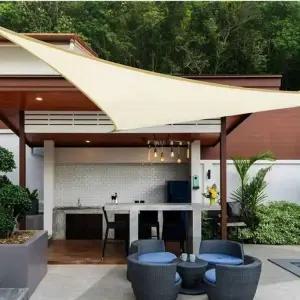 그늘막 차양 지붕 테라스 정원 카페 삼각 대형 (WFJ5VYN)