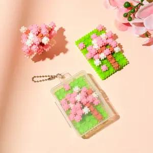 봄 벚꽃 테마 블럭 파우치 만들기 DIY 이중 잠금 구조 1인 꾸미기 키트