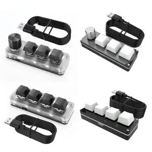 텐키패드 넘버패드 기계식 키패드 RGB 매크로 키보드 3 키 1 노브 4