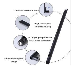 2Pcs 2.4G/5.8G 듀얼 밴드 WiFi 안테나 RP-SMA 인터페이스 접이식 강력한 신호 방수 디자인 고 이득 막대