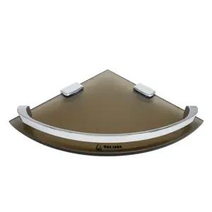 욕실 브론즈 강화유리 코너선반 욕실선반 유리선반 코너선반 욕실코너선반