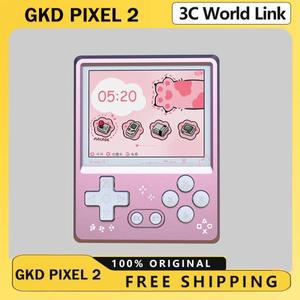 Gkd 픽셀 2 메탈 휴대용 게임 콘솔 레트로 노스탤지어 2.4인치 640x480 IPS 스크린 풀 바디 CNC 맞춤형 선