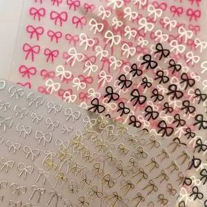 매듭 리본스티커 네일 매듭리본스티커 메탈느낌스 (WFK9D3X)