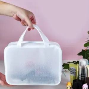 소형 여름 물놀이 사각 수영 방수 가방 파우치 써머 수납 백 비닐 여행용 화장품 이너 주머니 휴대용 정리