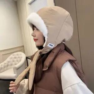 바라클라바 모자 여성 털모자 벙거지 귀도리 귀달이 후드 여자 패딩