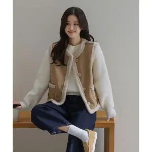 프렌치시크 FRENCHCHIC 니어리드 리버시블 무스탕 베스트_54VT1297 513867_FC 2812665