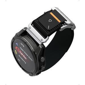 Garmin Watch 밴드용 Aulumu C11 22MM Mag 버클 슬림 밴드 메모리 퀵 릴리스 벨벳 나일론 브레이드 스테인리스 스틸 마그네틱 걸쇠