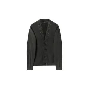 [커스텀멜로우](강남점) 그레이 가먼트 다잉 브이넥 가디건 CWWAS25114GYX