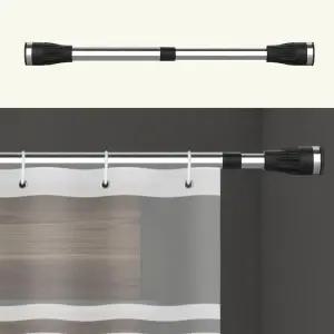 주방 바란스 커튼 스텐 압축봉 120 다용도 못없이 벽고정 전세집 옷걸이