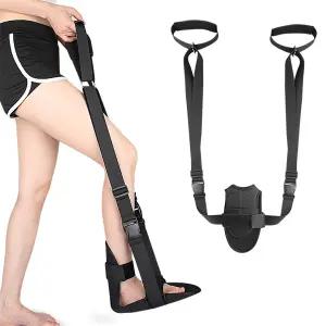 발바닥 및 종아리 스트레칭기 을 위한 조절 가능한 스트레칭 밴드 아킬레스건염 발뒤꿈치 스퍼스 풋 드롭