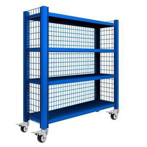 철제 앵글 이동바퀴 선반 조립식 4층 철제선반 달린 조립 고중량 중량렉