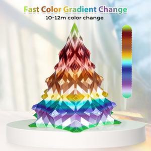 호환 실크 레인보우 PLA 필라멘트 1.75mm  옐로우 시리즈 500g/1KG 스풀 광택  색상 그라데이션 3D 프린터