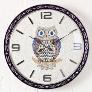 부엉이 주석 벽시계(AN1118) 고급 저소음 벽장식 소품 (KYR-W730CC2)