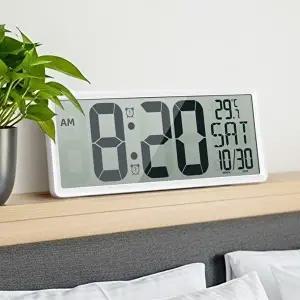 대형무선벽시계 건전지 벽걸이디지털 거실시계 무소음LED 전자인테리어 (KYR-WFJHITA)