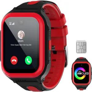 SIM 카드를 사용하는 용 Wonlex 4G 스마트워치 통화 음성 채팅 SOS 카메라 음악 만보계 812세 소녀 및 소년