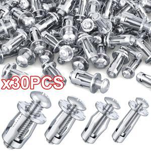 30pcs M4M5M6Jack 너트 나사 꽃잎 앵커 커튼 커튼 확장 클램프 용 플매트 카펫 러그 리벳 잠금 잭 볼트