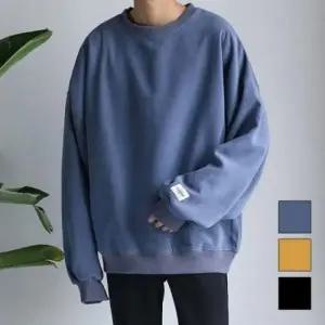 겨울 남녀공용 캐주얼 기모 긴팔 맨투맨 편안