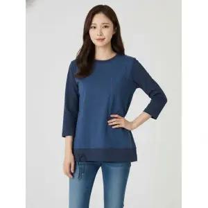 프렐린 군벌줄 장식 티셔츠-RP300T2311057305