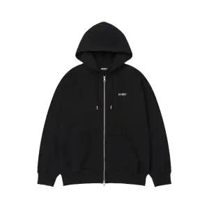 [널디](대전신세계)블랭크 로고 후디 집업 블랙