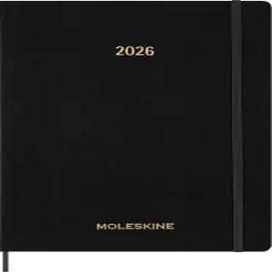 몰스킨 2026 15개월 필수 플래너 소프트 커버 주간 세로 XXL(8.5인치 x 11인치) 블랙 144페이지