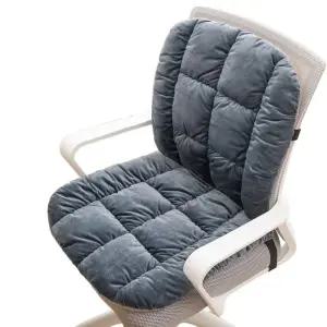 디아크몰 온열방석 전기방석 1인용 의자 엉뜨 등받이 그레이