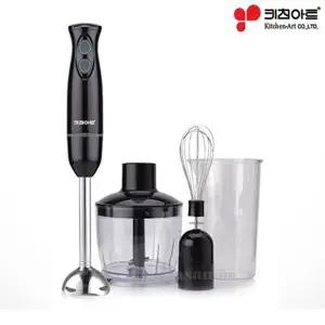 키친아트506 스텐 핸드블렌더 4종세트 소형 블랜더 핸드 믹서 분쇄기 거품기 가정용