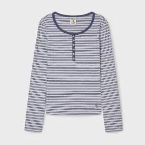 [후아유](김해점)Ribbed Henry Neck Long Sleeve T-shirt WHLAG2322F