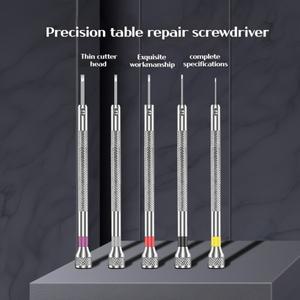 정밀 시계 수리 드라이버 0.8-1.6mm 미니 소형 슬롯 기기 손 도구
