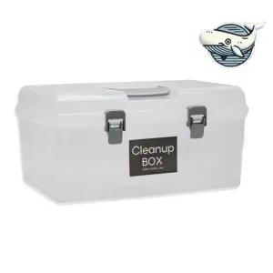 투명 수납 박스 대형 정리함 손잡이 집안 정리함 수납함 리빙박스 공구함