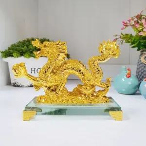 풍수 황금 용장식 (소)모형 모형품 용품 선반 테이블 집들이선물 장식품 골드품