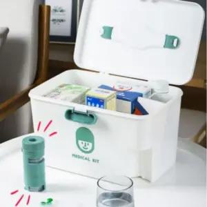 구급함 가정 약통 구상자 수납 손잡이 올리브비상구가방 휴대용파우치 응약 보관치 응가방 구가방 가방 비