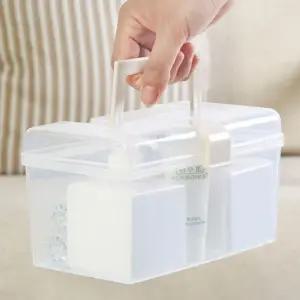 투명 손잡이 플라스틱 보관함 소 약통정리함 구급상자 약통케이스