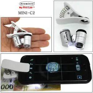 스마트폰 고정 집게형 휴대용 LED 현미경 렌즈 휴대폰 핸드폰 지폐 확대 실체 관찰 초등학생 선물