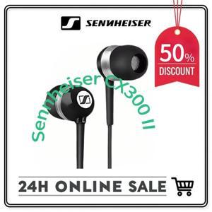 Sennheiser CX300 II 딥 베이스 이어폰 3.5mm 유선 스테레오 음악 헤드셋 애호가를  업그레이드된 사운드