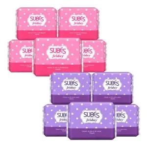 프라이데이 울트라슬림 생리대 중형 5팩+대형 5팩