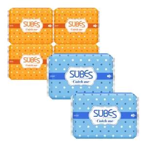 캐치미 슬림 생리대 중형 4팩+오버나이트 2팩