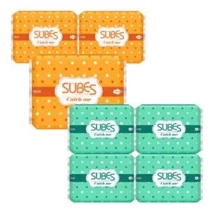 캐치미 슬림 생리대 중형 3팩+팬티라이너롱 4팩