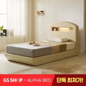 [단독특가]알파침대 헤이즐 LED 가죽 평상형 침대프레임 K