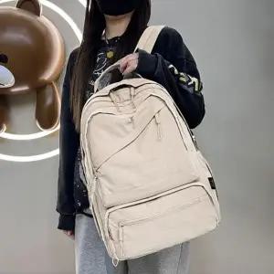 (선택 아이보리(연베이지))HL] 백팩 가방 여성 아이보리 대학생 학생 직장인