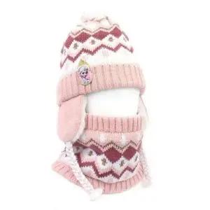 (색상 핑크)어린이 겨울 방한세트 털모자 넥워머 목도리 보온세트 키즈 겨울 비니 아동 넥워머 어린이 목도