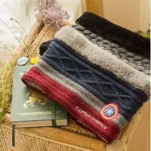 (사이즈-색상 FREE-네이비)유아 어린이 캡틴 넥워머 목도리 겨울 방한 넥게이터 어린이 목도리 넥워머 아동