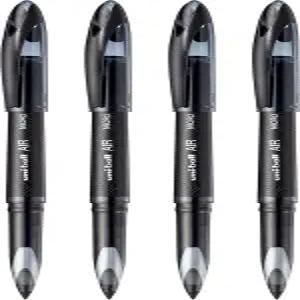 유니볼 에어 마이크로 펜 4개 세트 - 검은색(UBA 188M)