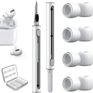 에어팟 프로 교체용 드림 이어 팁 4쌍과 프로용 클리너 펜 키트 세트에어팟 실리콘 버드 2개 (AC04-S)