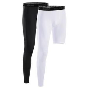 런히트 남성 농구 원 레그 컴프레션 타이츠 전신 싱글 팬츠 스포츠 베이스 레이어 속옷