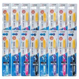 플러스 365 이사랑 칫솔 (금색) [16개] 두배 큰 헤드 72홀의 이중초미세모